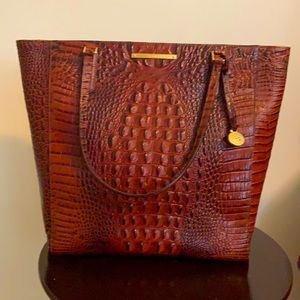 Brahmin large Melbourne Pecan tote